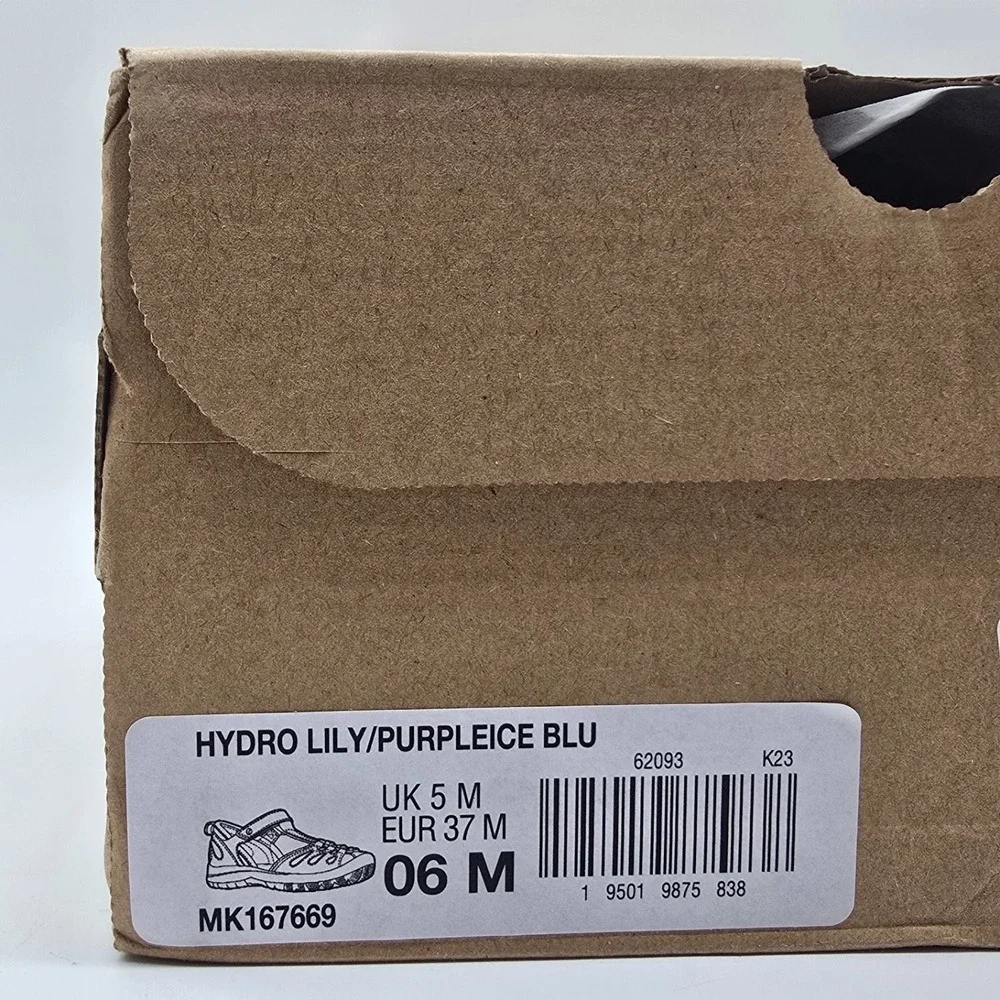 Merrell Hydro Lily Girls Water Shoes Size 6 Purple Mesh Hook & Loop Sandals